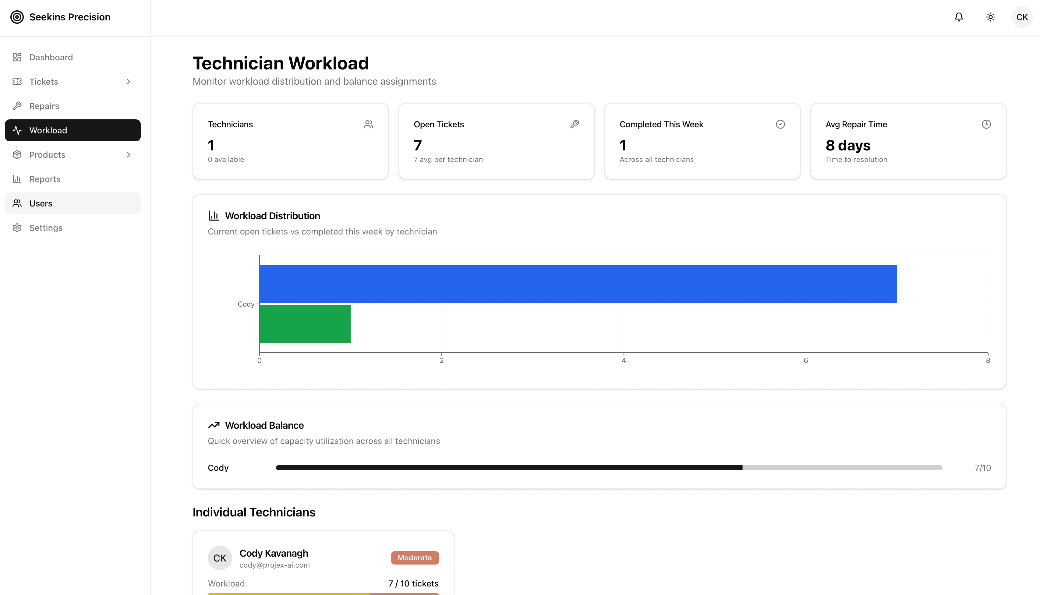 Invoicing & Warranty Management preview 2